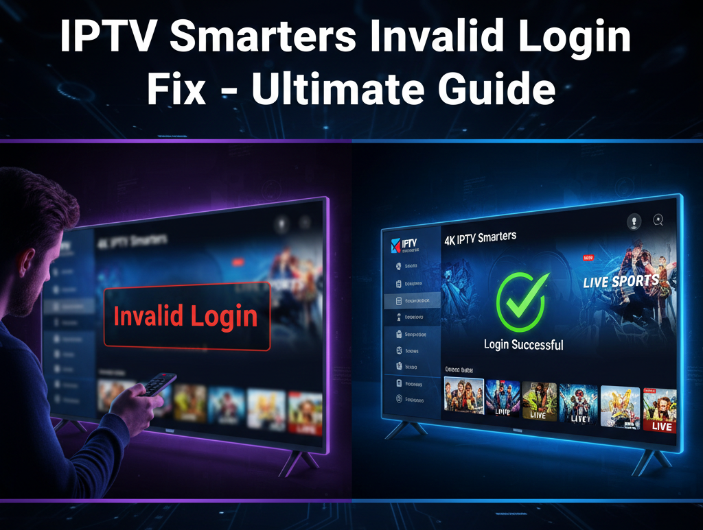 Invalid Login Fix iptv smarters